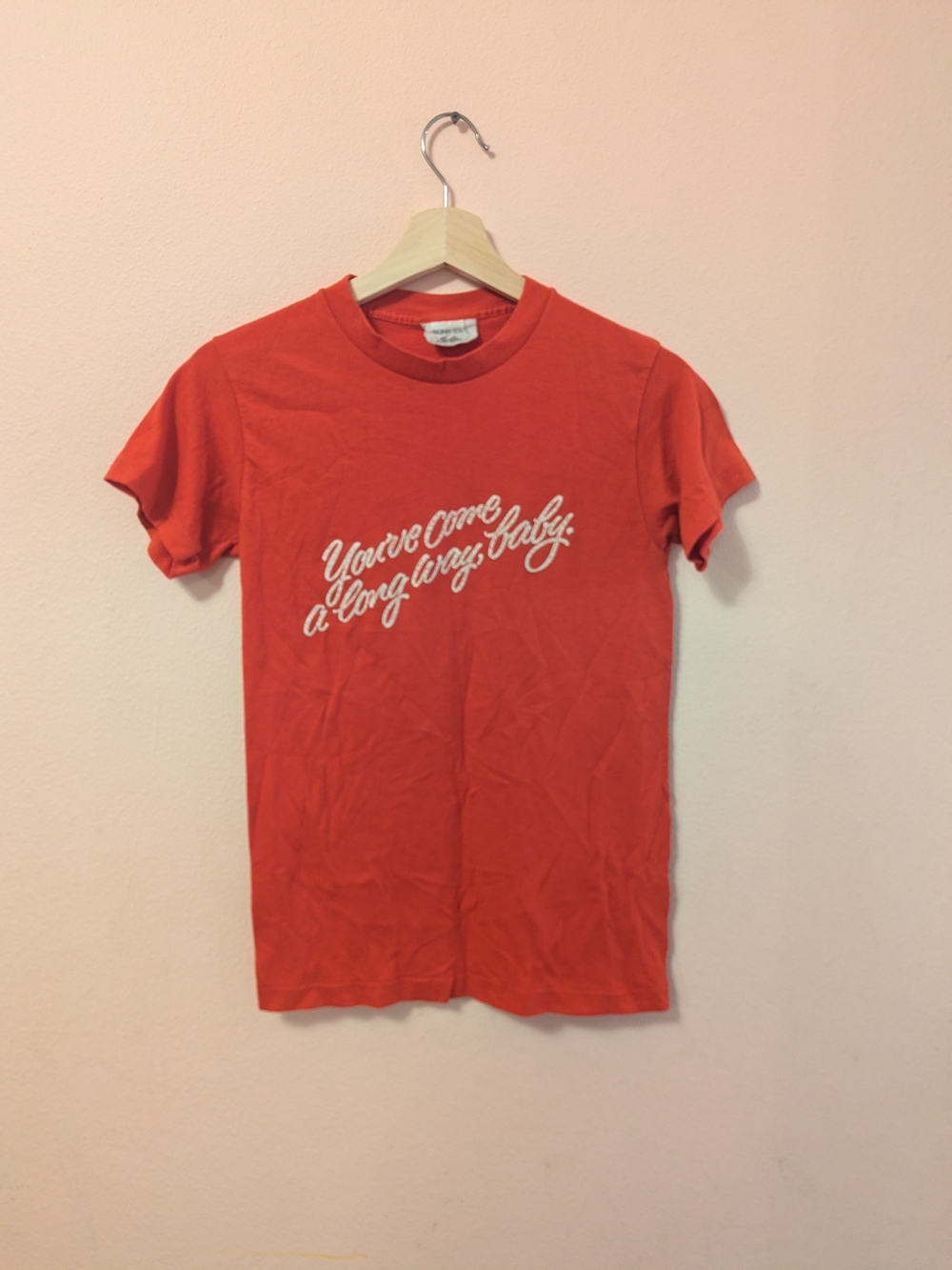 Women's Vintage  Virginia Slims Red Graphic Tee with Script Logo